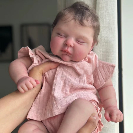 20 Zoll lebensechte Reborn Puppen mit Haaren-Peaches