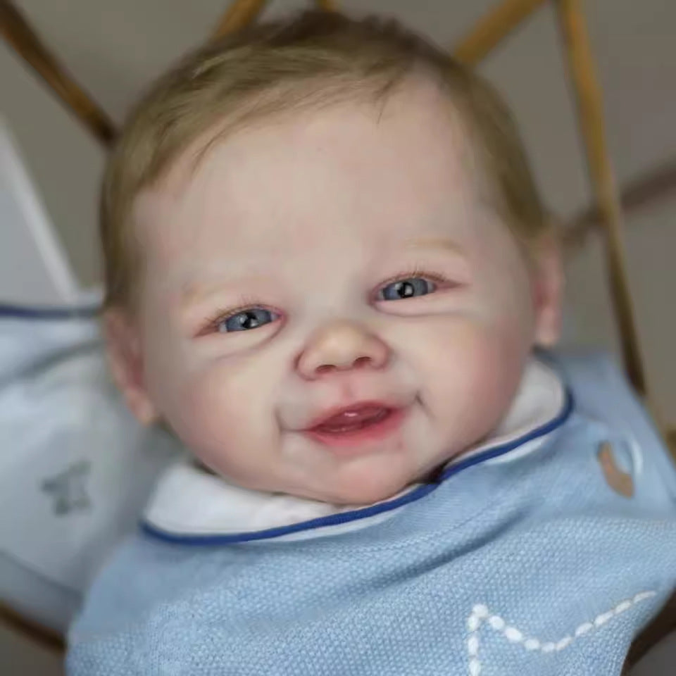 19 Zoll Reborn Abel Augen auf Puppen mit Haaren-Vivienne