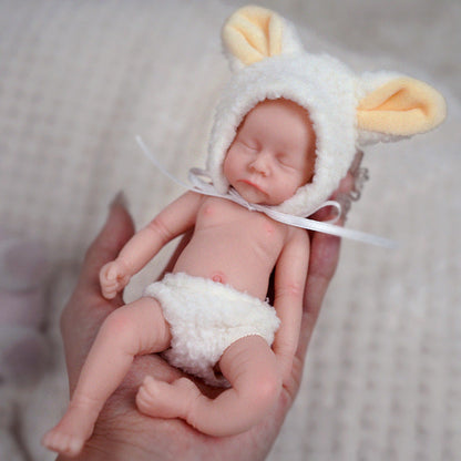 6 Zoll Mini Reborn puppen mit geschlossenen Augen- Levi