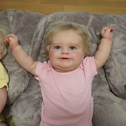 20 Zoll lebensechte Amelia und Marvin Reborn Zwillingspuppen mit offenen Augen