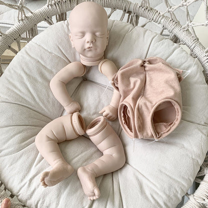 19 Zoll Sam Geschlossene Augen DIY-Rohling Unbemalt Reborn Kit