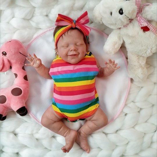 20'' Rylie Reborn Babypuppe Mädchen mit Weihnachtskleidung