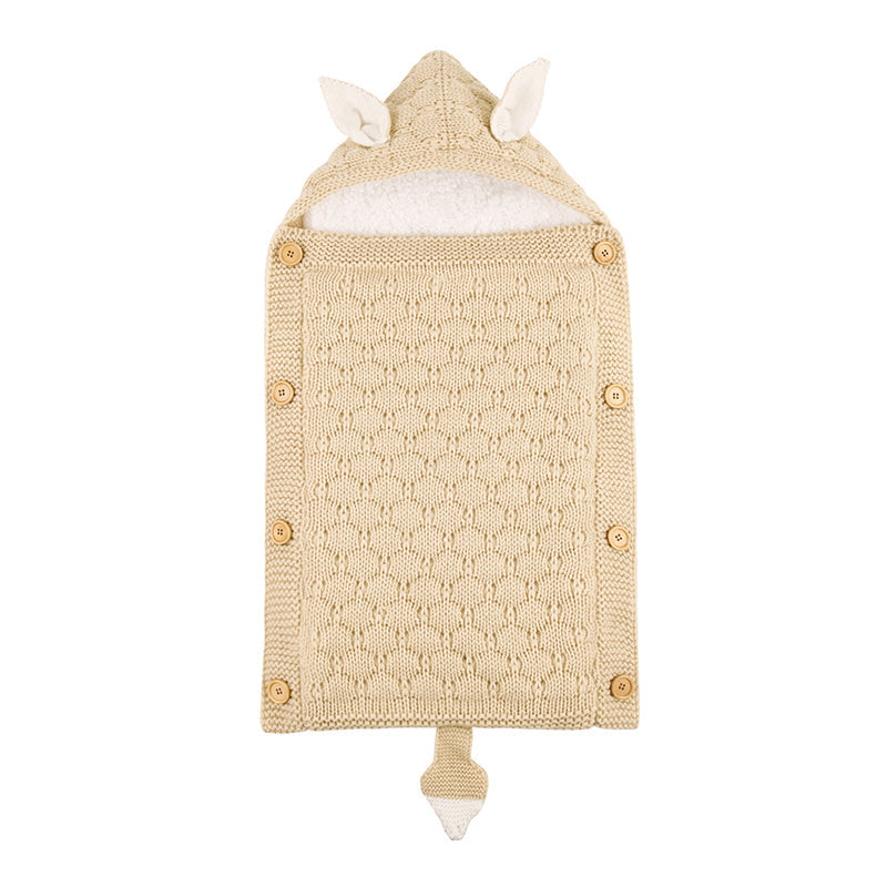 Warmer Strick-Fleece-Schlafsack für 17-24 Zoll Reborn Puppen