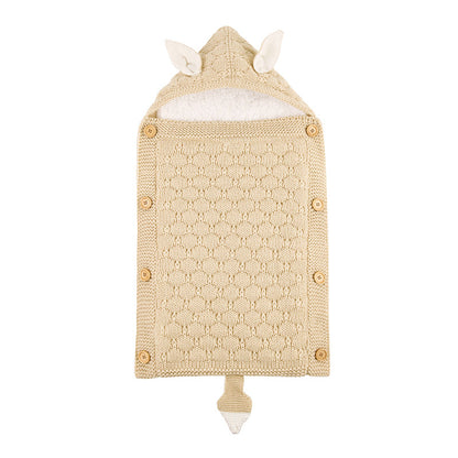 Warmer Strick-Fleece-Schlafsack für 17-24 Zoll Reborn Puppen