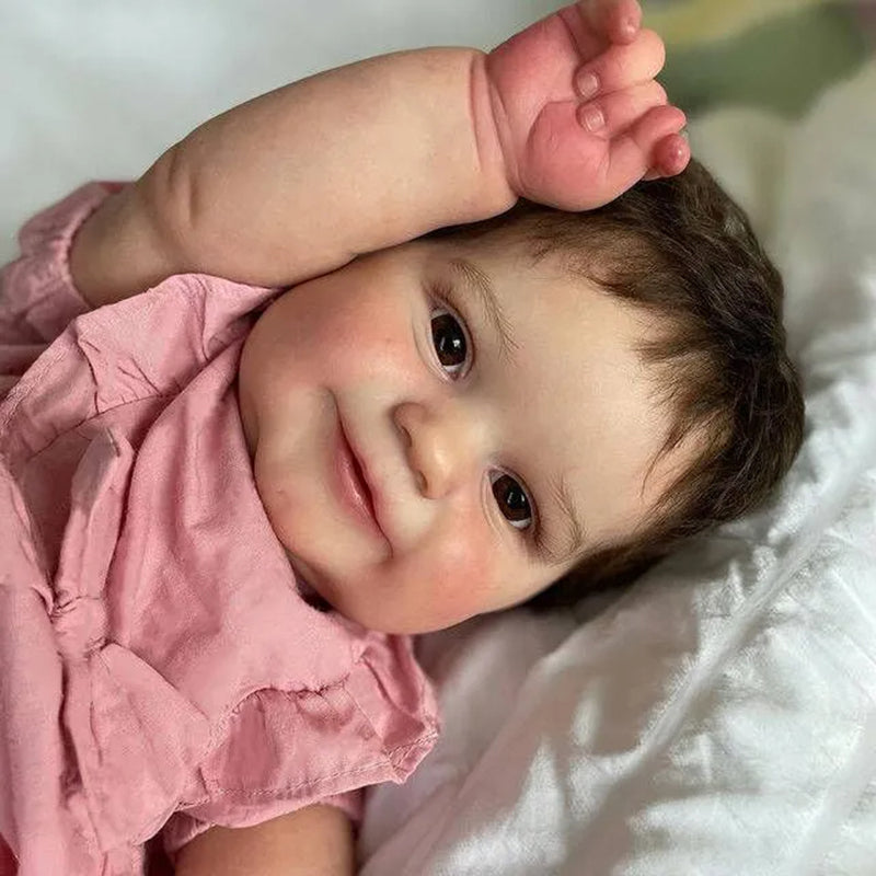 20/24 Zoll Janice Geöffnete Augen Reborn puppen Mädchen-Maddie