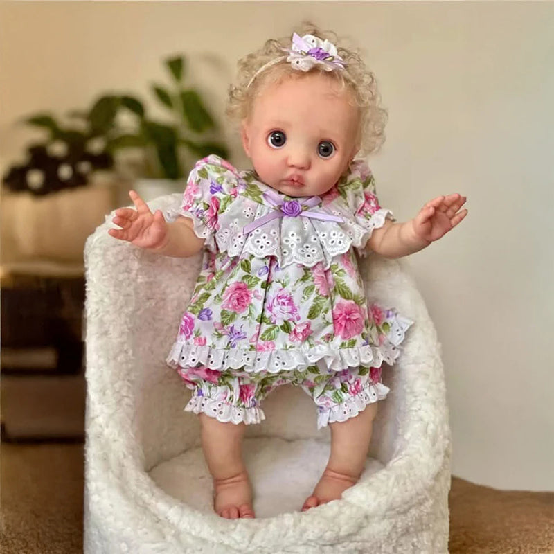16 Zoll Blondes Haar Fairy Peeka Reborn Puppe mit offenen Augen