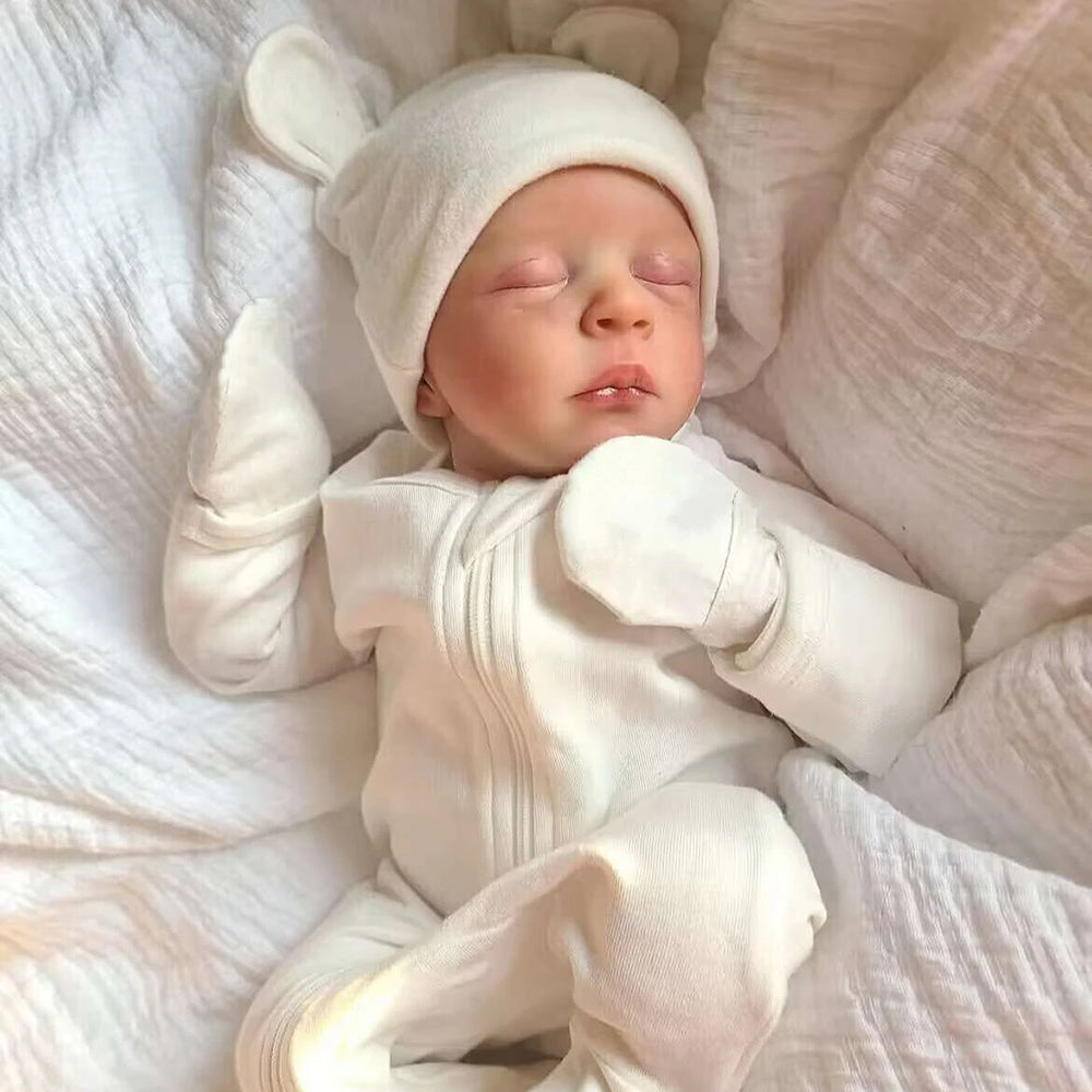 18 Zoll lebensechte Geschlossene Augen Reborn Puppen-Jude