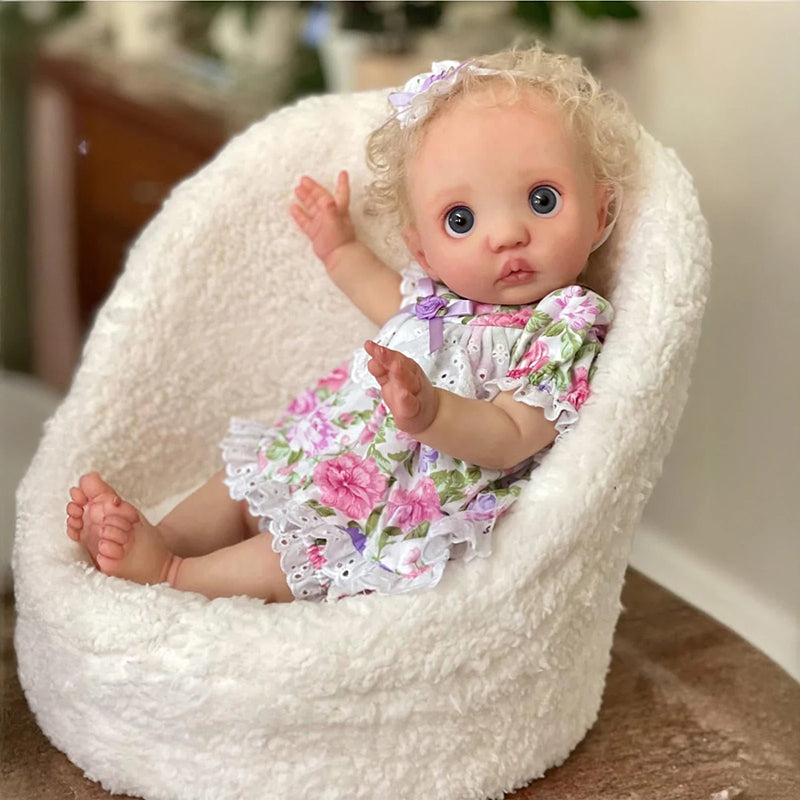 16 Zoll Blondes Haar Fairy Peeka Reborn Puppe mit offenen Augen