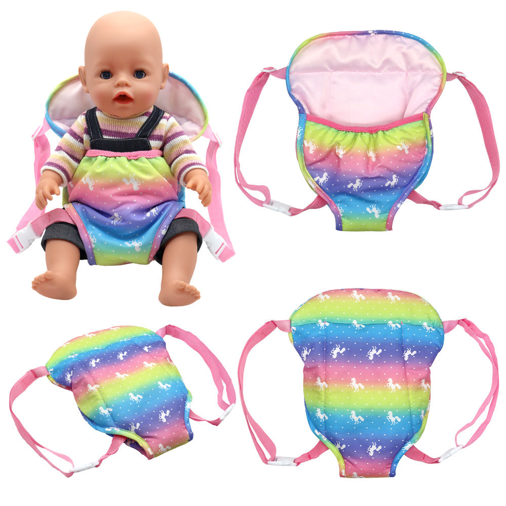 Niedlicher Babytrage-Rucksack für 16–20 Zoll Reborn-Puppen