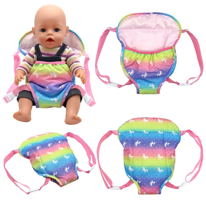 Niedlicher Babytrage-Rucksack für 16–20 Zoll Reborn-Puppen