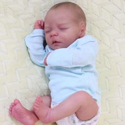 18 Zoll Schlafen Kerwin Geschlossene Augen Reborn Puppe Junge-Darren