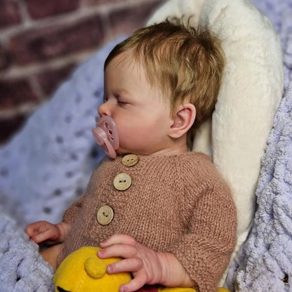 20 Zoll lebensechte Leona Geschlossene Augen Reborn Babypuppen