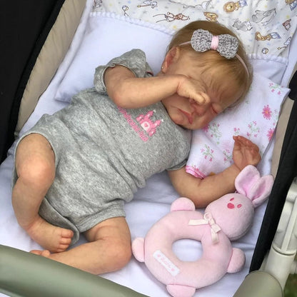 Lillian 18 Zoll lebensechte Reborn Puppen Mädchen mit blonden Haaren-Levi