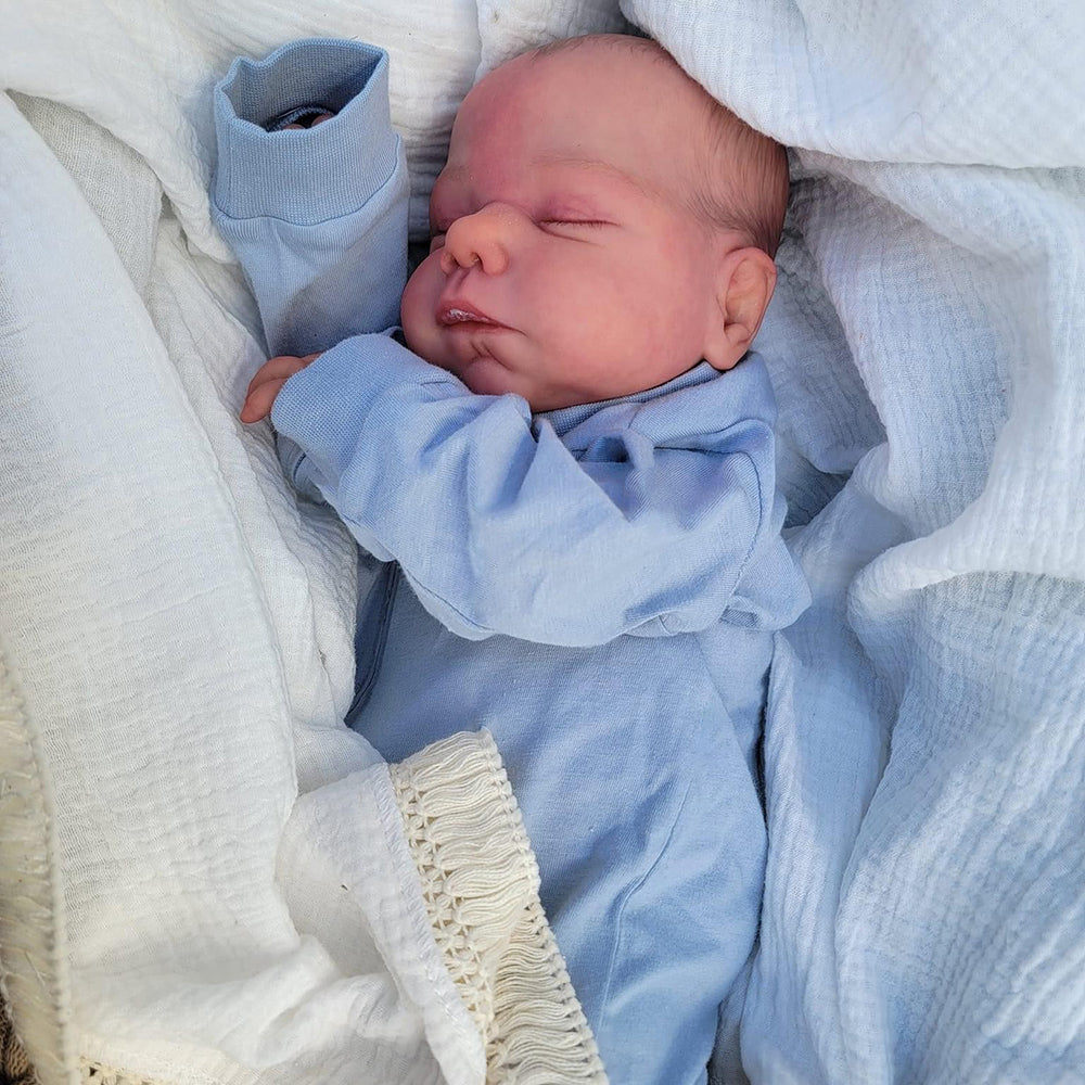 19 Zoll lebensechte Vicky Geschlossene Augen Reborn Puppen-Miley