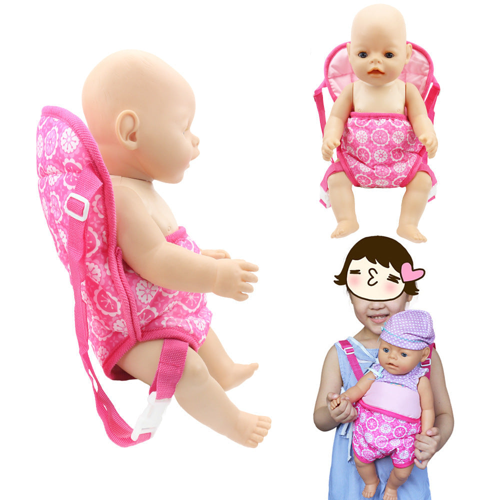 Niedlicher Babytrage-Rucksack für 16–20 Zoll Reborn-Puppen