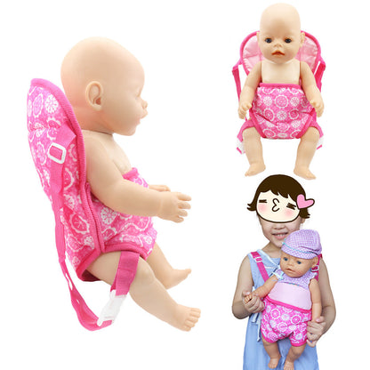 Niedlicher Babytrage-Rucksack für 16–20 Zoll Reborn-Puppen