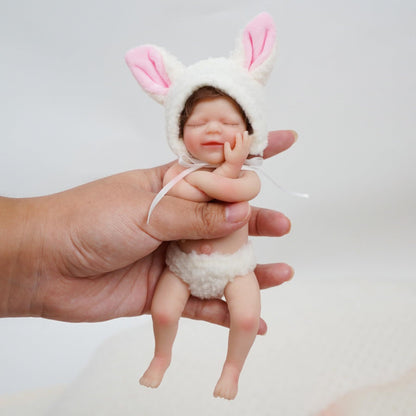 6 Zoll 15cm Lächeln wiedergeborene Mini-Puppe April