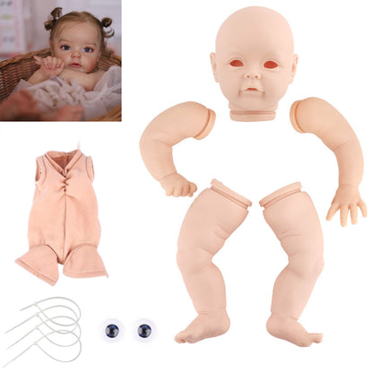 22 Zoll Sue-Sue DIY unbemaltes Reborn Puppe Kit mit offenen Augen