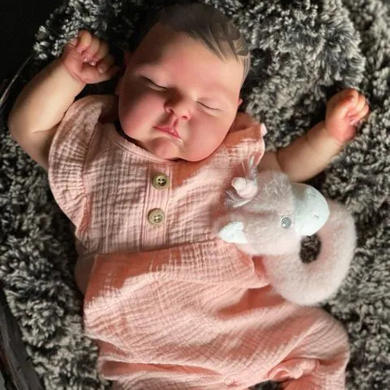 20 Zoll Yvette lebensechte wiedergeborene Babypuppen- Peaches