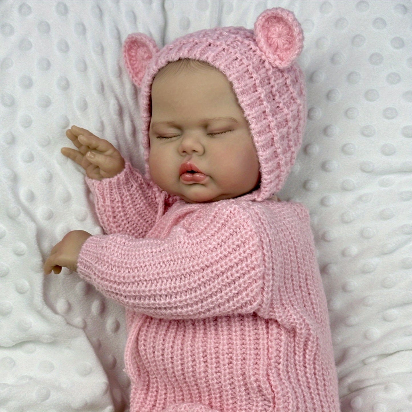 50 cm weiche Stoffpuppe Schlafende Gurke im rosa Pullover
