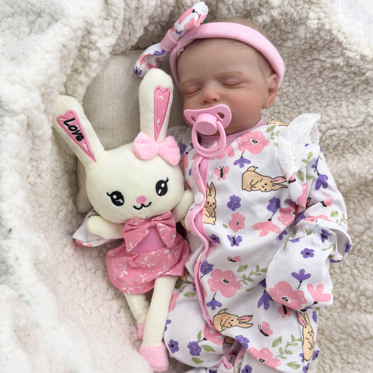 20 Zoll realistische Rosalie Reborn-Puppe mit geschlossenen Augen