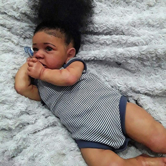 22 Zoll kleine Diana Afroamerikaner Reborn Puppen Mädchen