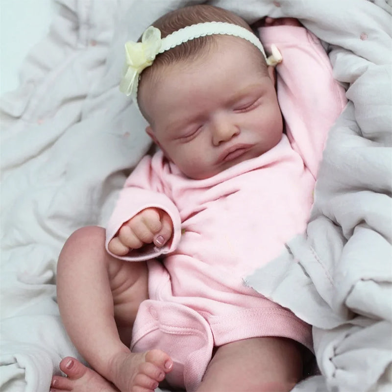 20 Zoll süße Rosalie Reborn Puppen Mädchen in rosa Kleidung