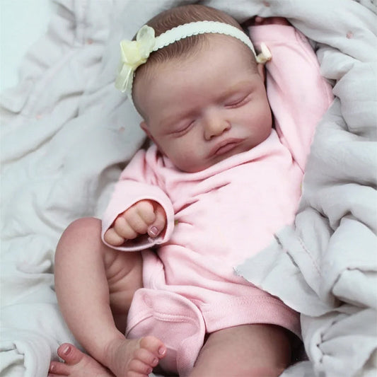 20 Zoll süße Rosalie Reborn Puppen Mädchen in rosa Kleidung
