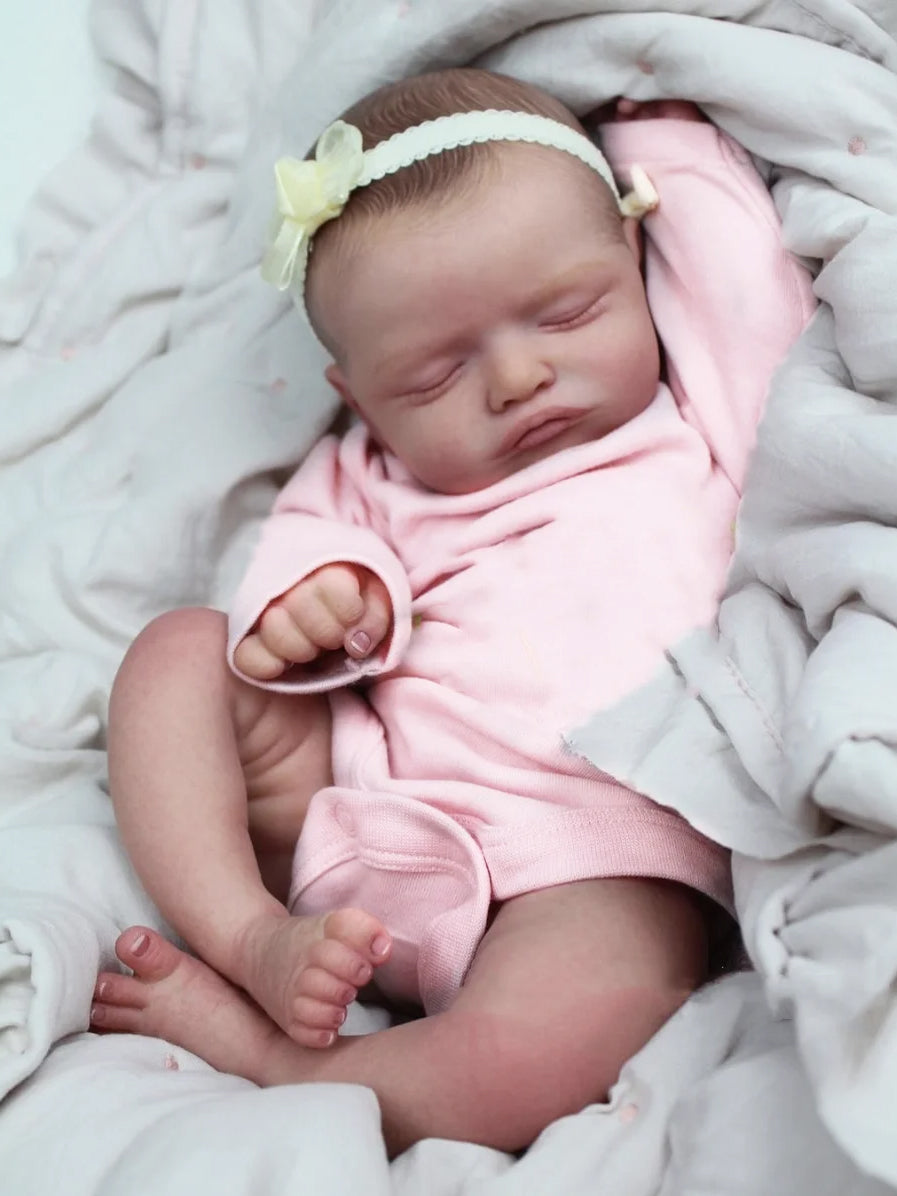 20 Zoll süße Rosalie Reborn Puppen Mädchen in rosa Kleidung