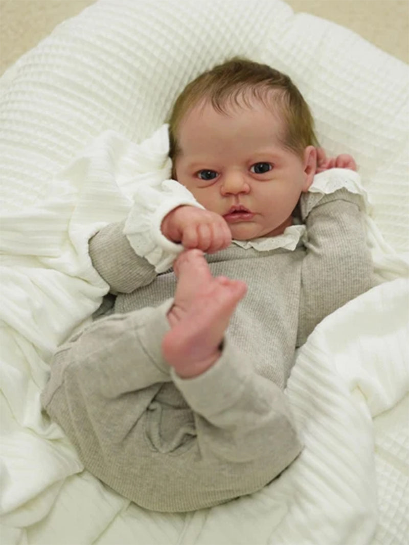 19 Zoll Novia offene Augen kurze Haare Reborn Puppen-Evi