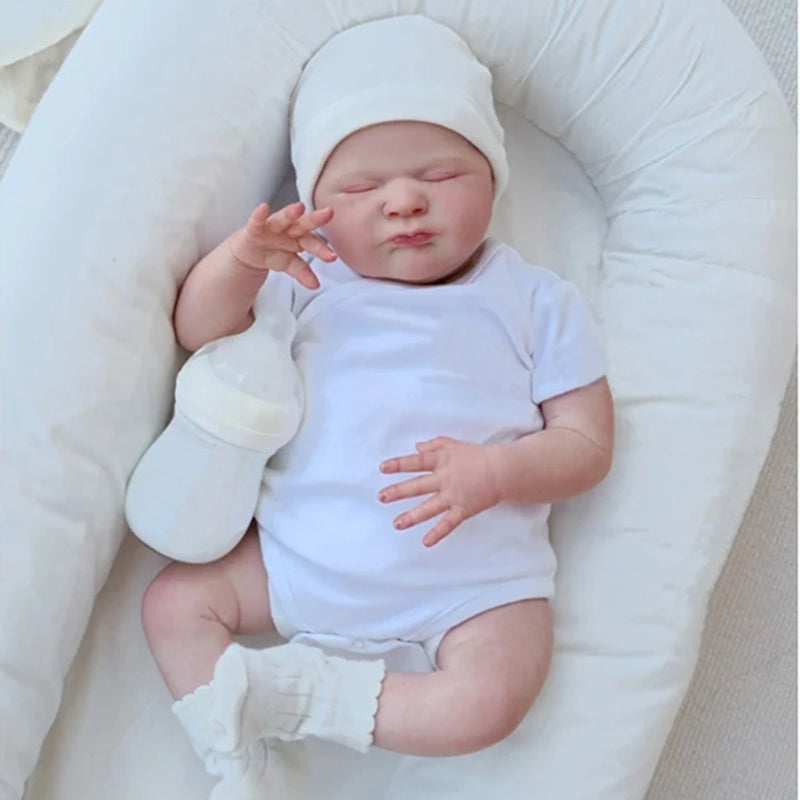 Violette 19 Zoll wirklich schlafende Reborn Puppe-Max