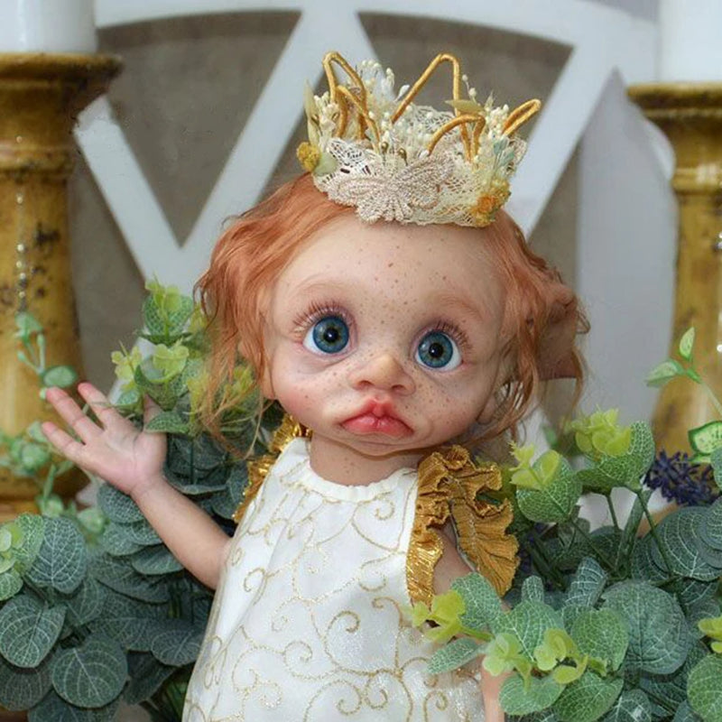 35 cm 14 Zoll Reborn Puppen Mädchen Elfen mit offenen Augen