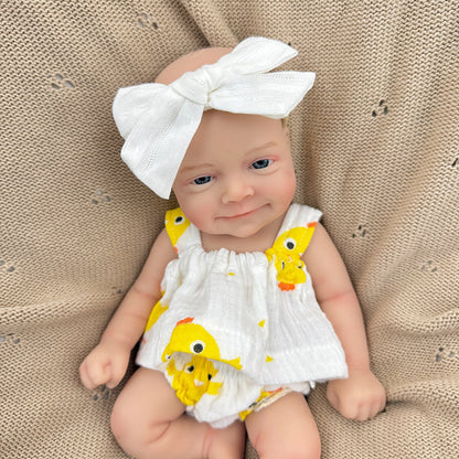30cm weiches lächelndes Sebastian Reborn Baby aus Vollsilikon