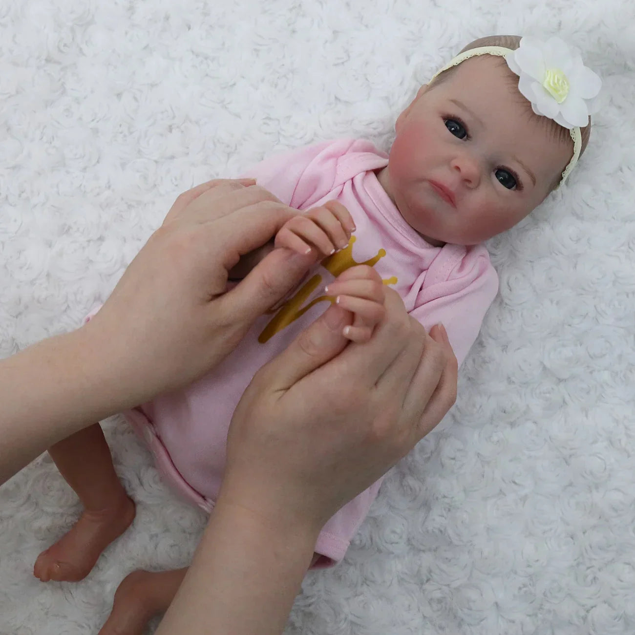 16 Zoll lebensechte Reborn-Puppe mit offenen Augen Tink