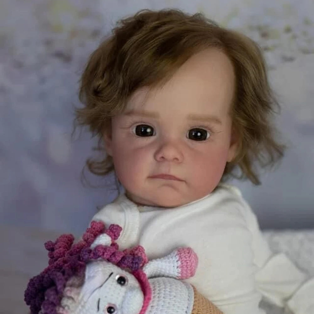 22 Zoll Rose Realistische Schöne Reborn Puppen-Maggie