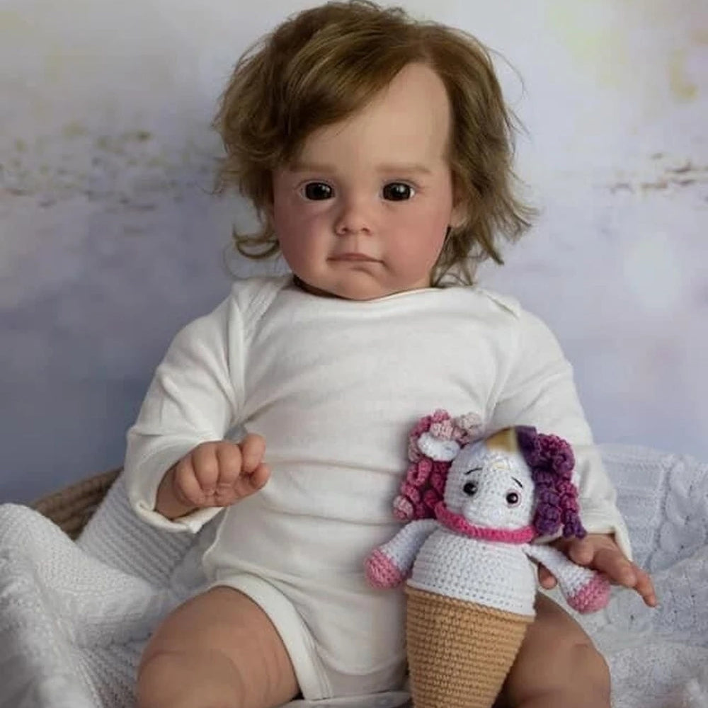 22 Zoll Rose Realistische Schöne Reborn Puppen-Maggie