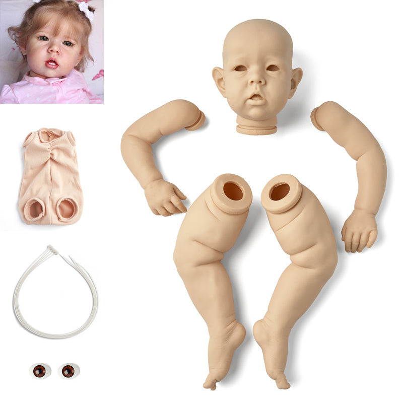 20 Zoll Liam Offene Augen DIY Unlackiertes Reborn Puppe Kit