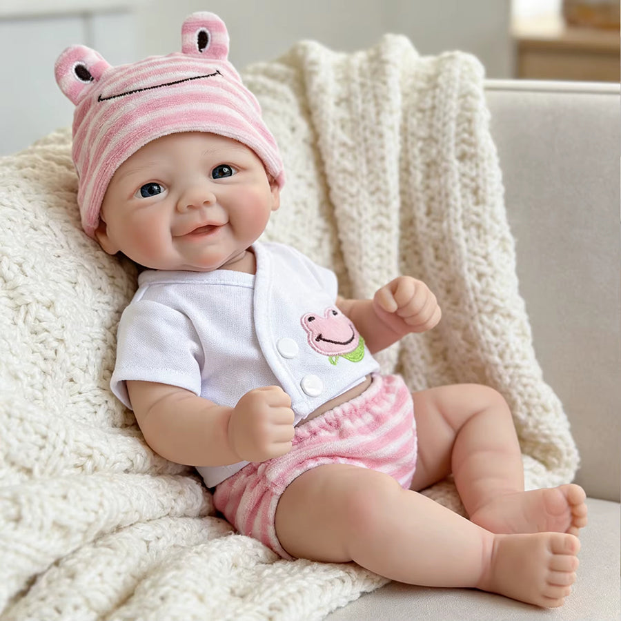 30cm weiche Silikon Reborn Babypuppe Mädchen Vivienne