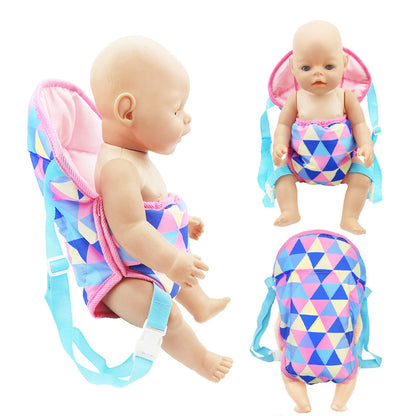 Niedlicher Babytrage-Rucksack für 16–20 Zoll Reborn-Puppen