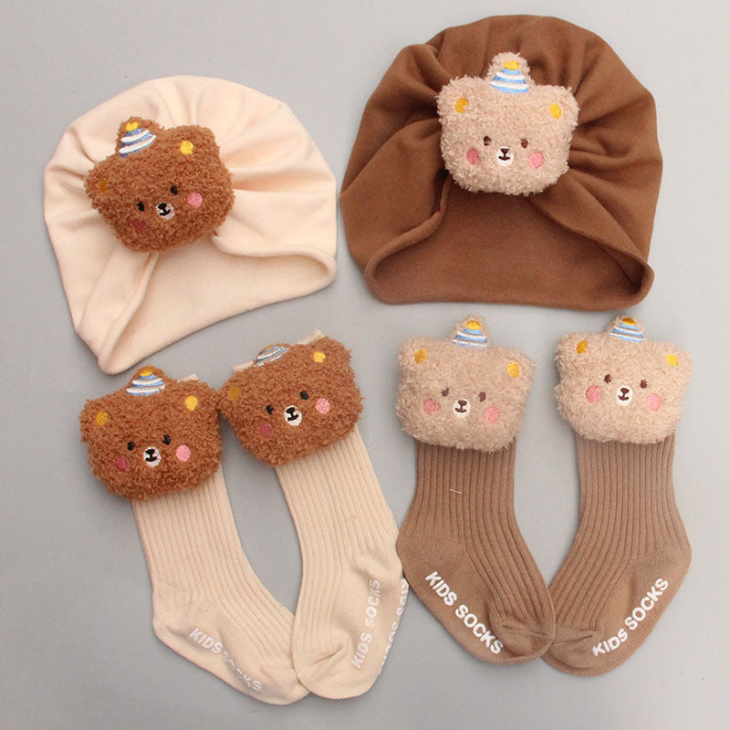 Lieber Bär BabyMütze und Socken 2-teiliges Set