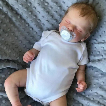 19 Zoll Reborn Puppen mit geschlossenen Augen und blonden Haaren -Sam