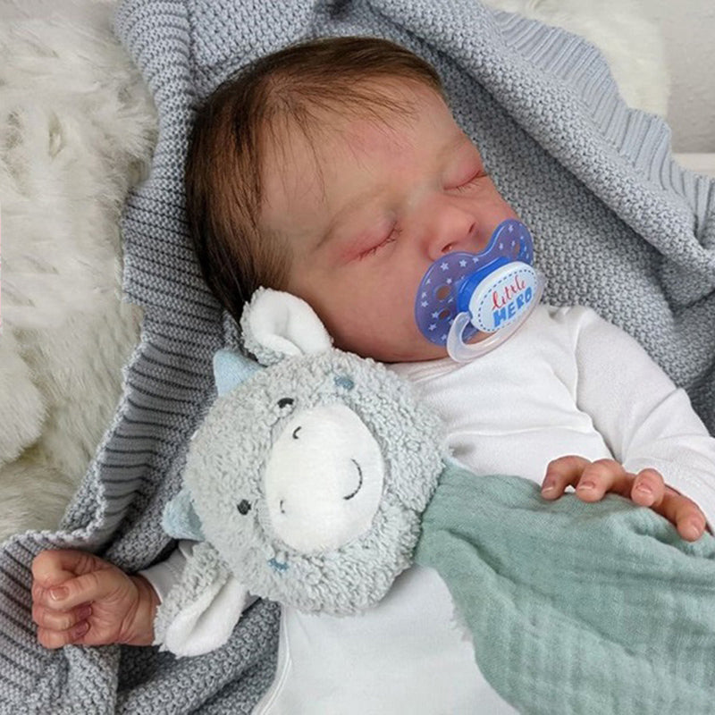 18 Zoll Jared Verwurzeltes Haar Reborn puppen-Jude