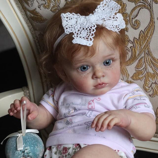 24 Zoll Renee Lockiges Haar Offene Augen Reborn Babypuppen Mädchen
