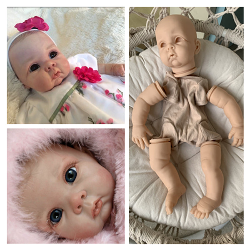 22 Zoll Chrissy DIY Leer Offene Augen Reborn Puppe Kit