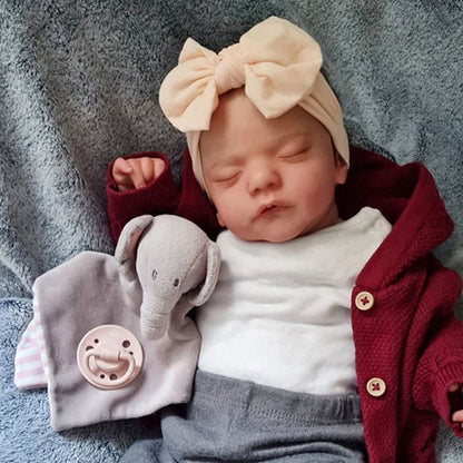 19 Zoll geschlossene Augen realistische Abigail Reborn Babys Mädchen Sam