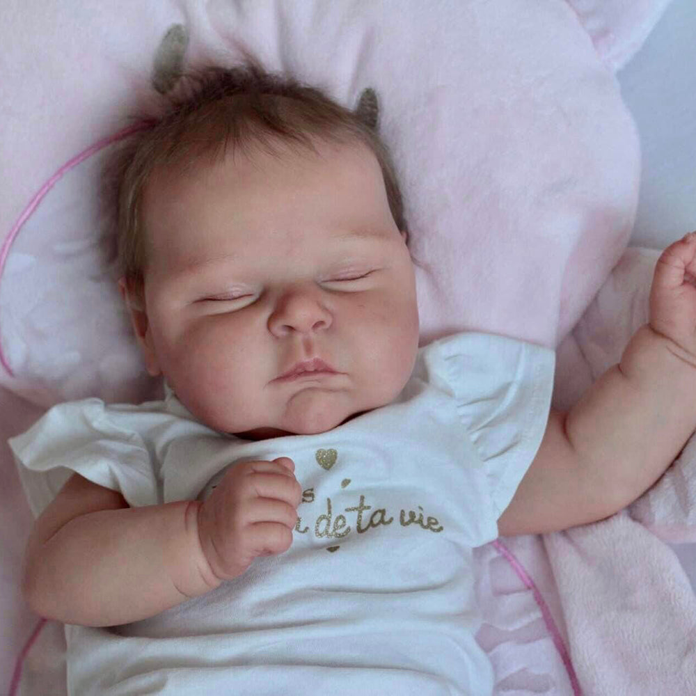20 Zoll Reborn Puppen mit geschlossenen Augen-Peaches