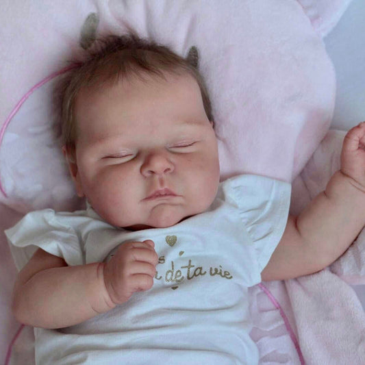 20 Zoll Reborn Puppen mit geschlossenen Augen-Peaches