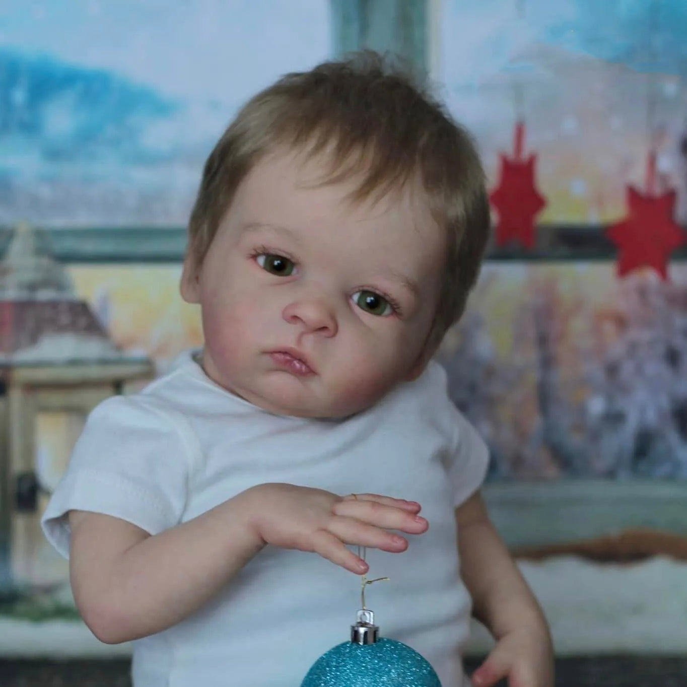 22 Zoll Augen auf Reborn puppen-Oskar