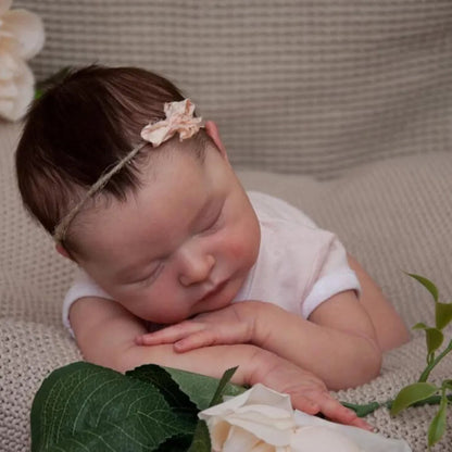 20 Zoll Merle Geschlossene Augen Reborn Puppen Mädchen-Laura