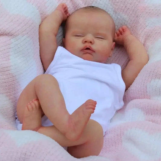 19 Zoll Lebensechte Geschlossene Augen Reborn puppen-Quinbee